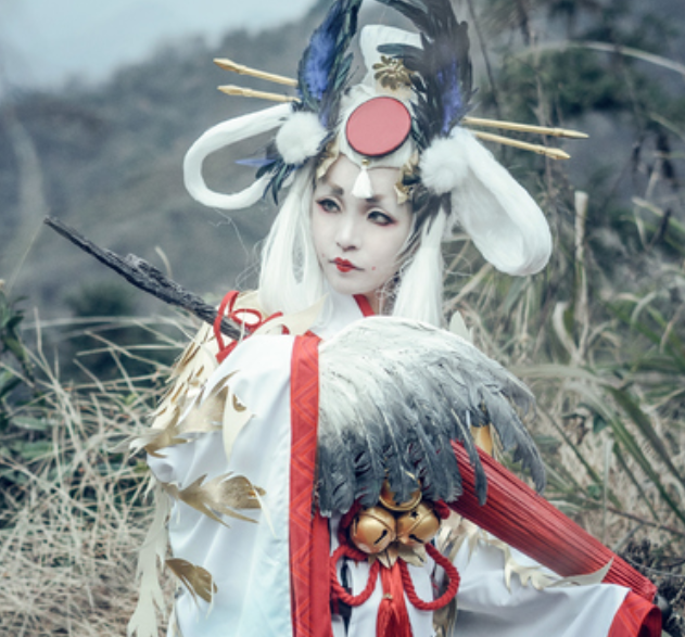 阴阳师:姑获鸟cosplay,个性十足的小姐姐,气质非凡