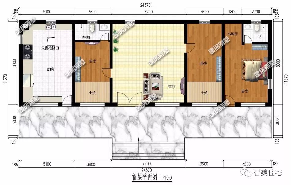 别墅,真石漆,户型,平面图