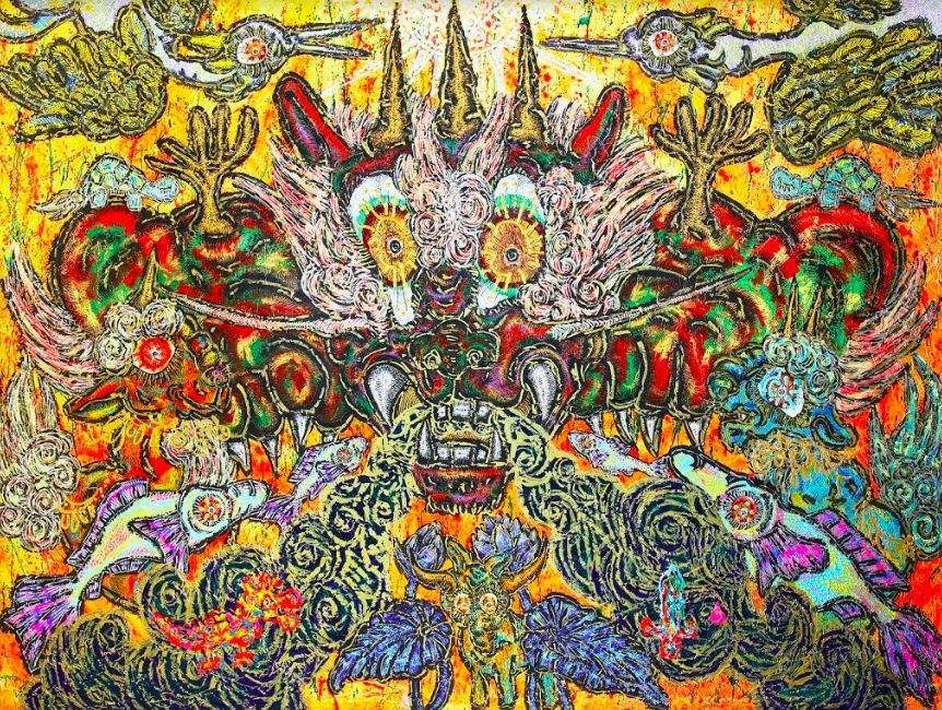 小松美羽,画家,美女,神兽,齐白石