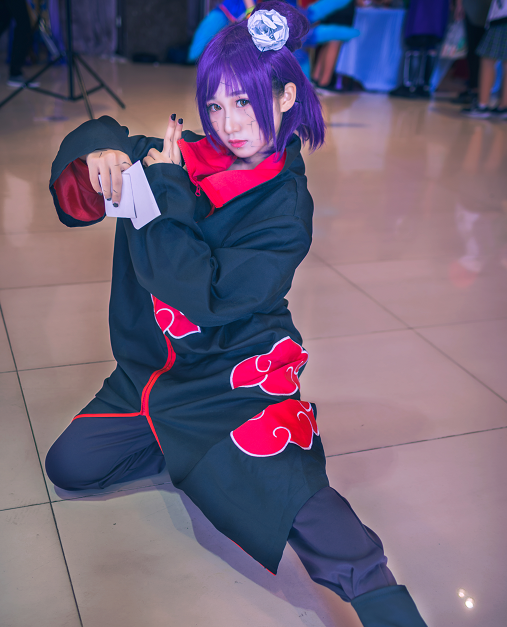 cosplay《火影忍者》动漫人物小南,面容精致的小姐姐