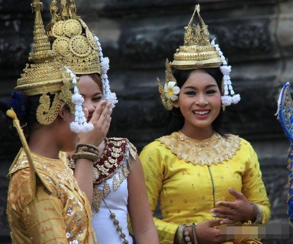 中国游客,柬埔寨,美女,旅游