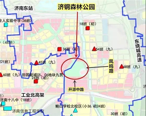 济南新东站片区要建济钢森林公园!两个泉城广场那么大