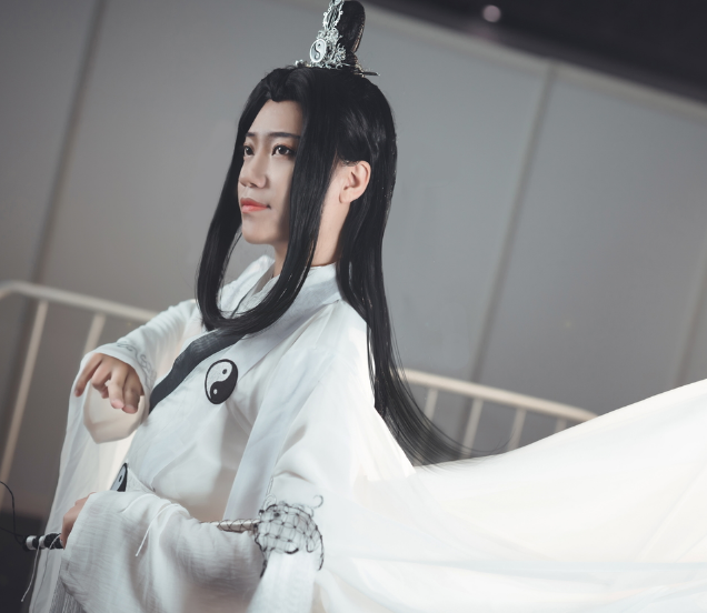 魔道祖师晓星尘cosplay,小哥哥古风帅气,气质出尘