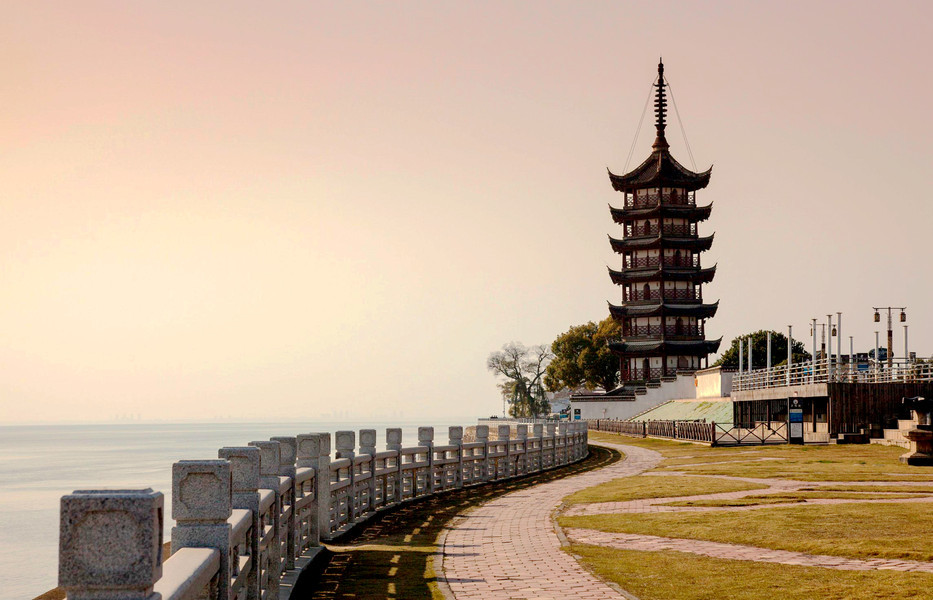 海宁盐官观潮景区