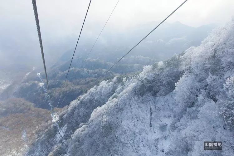 南江,雪景,香炉山,光雾山,十八月潭,索道