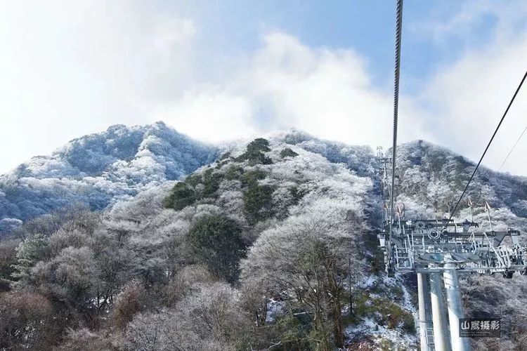 南江,雪景,香炉山,光雾山,十八月潭,索道