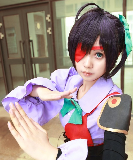 《中二病也要谈恋爱》小鸟游六花cosplay,俏皮可爱的小姐姐