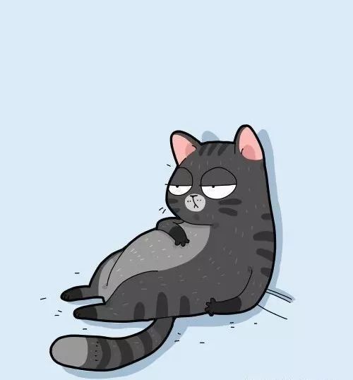 超有趣的可爱猫咪卡通画,确定不要拿来当头像吗