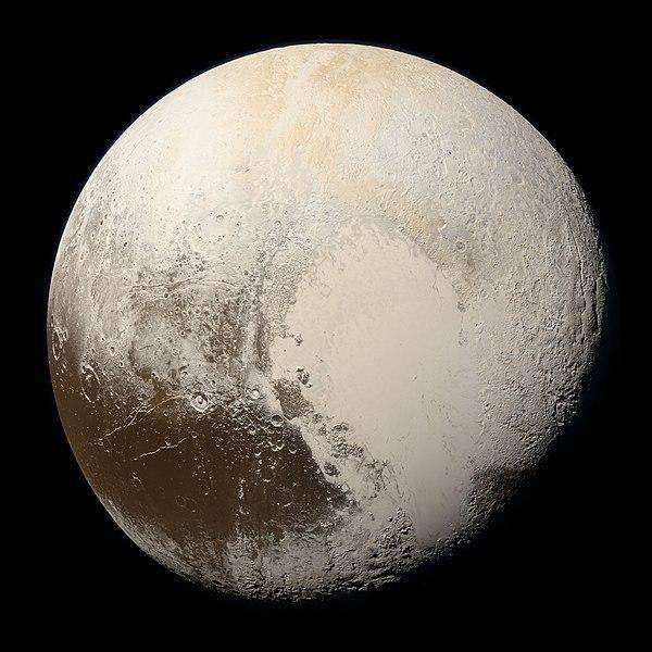 图解:由新视野号拍摄到的冥王星真实色彩照片,摄于2015年7月