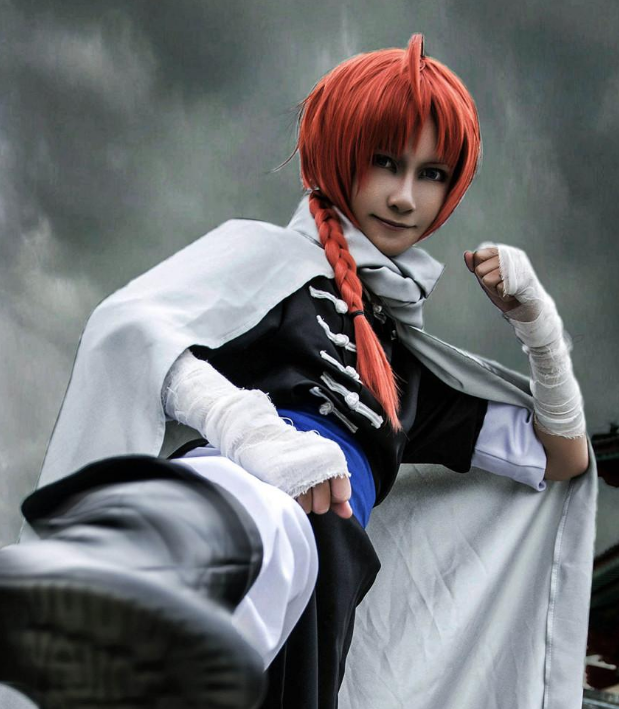 cosplay《银魂》神威,实力强大的帅气男子
