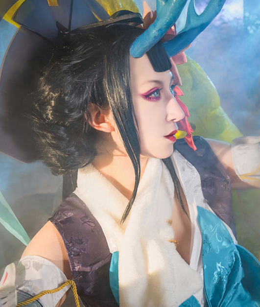 阴阳师阎魔cosplay,冰清玉洁的小姐姐,气质满满