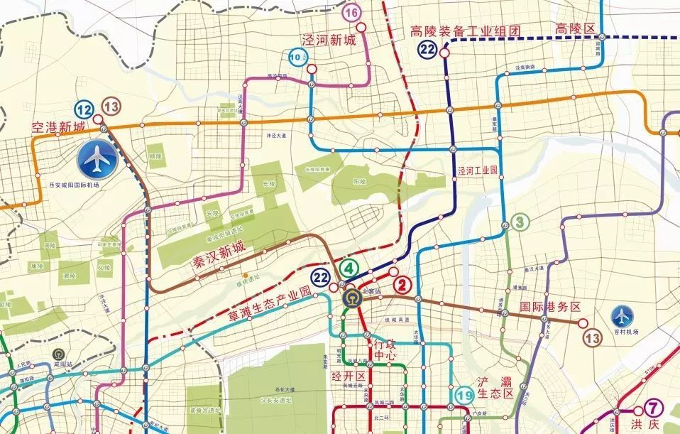 未来地铁16号线三期 将通至泾河新城 生活惬意,未来可谮!