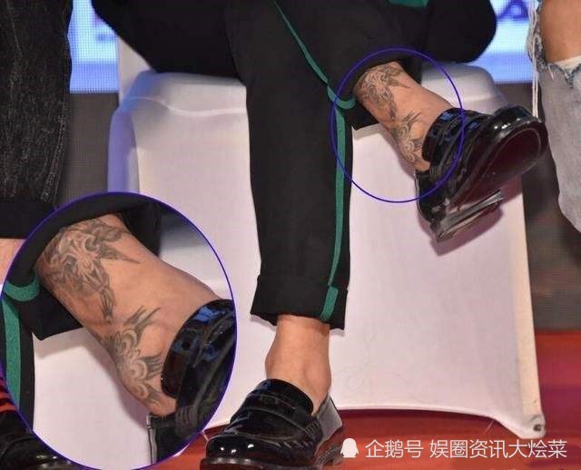 男星的纹身:韩庚纹在腿上,吴尊纹在胳膊上,而他纹的位置太特殊