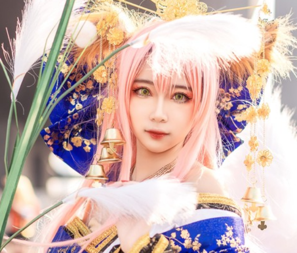 cosplay《fate》玉藻前,华丽雍容的可人小姑娘