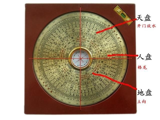 风水罗盘上的正针,缝针,中针
