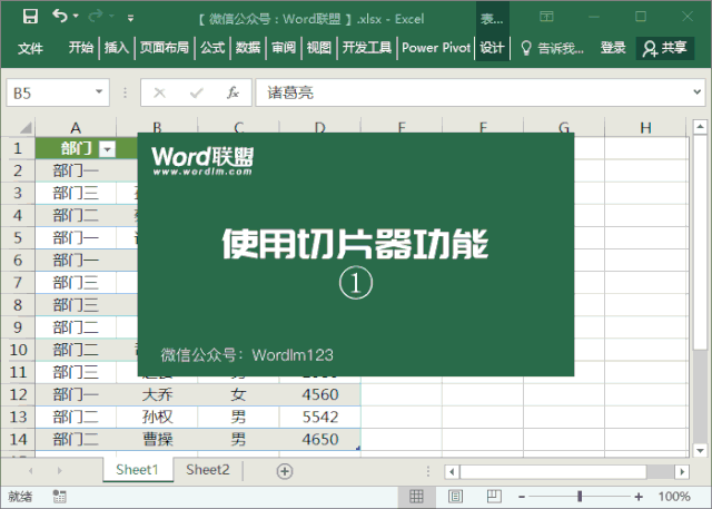 excel切片器的使用,不仅好用,而且美观的筛选功能!