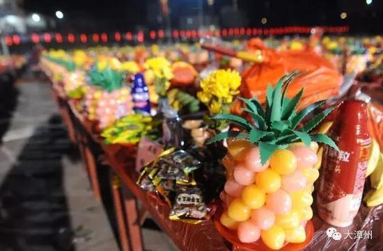 闽南初九拜天公 百只猪羊震撼上桌