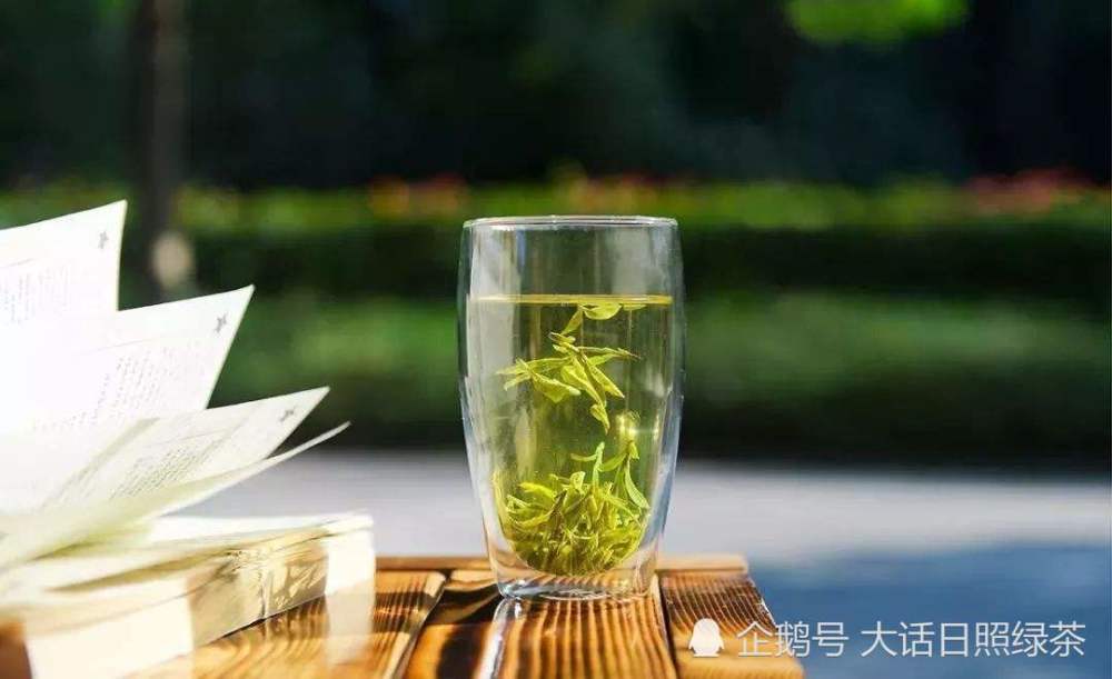 日照绿茶,玻璃杯,绿茶,茶叶,杯泡法