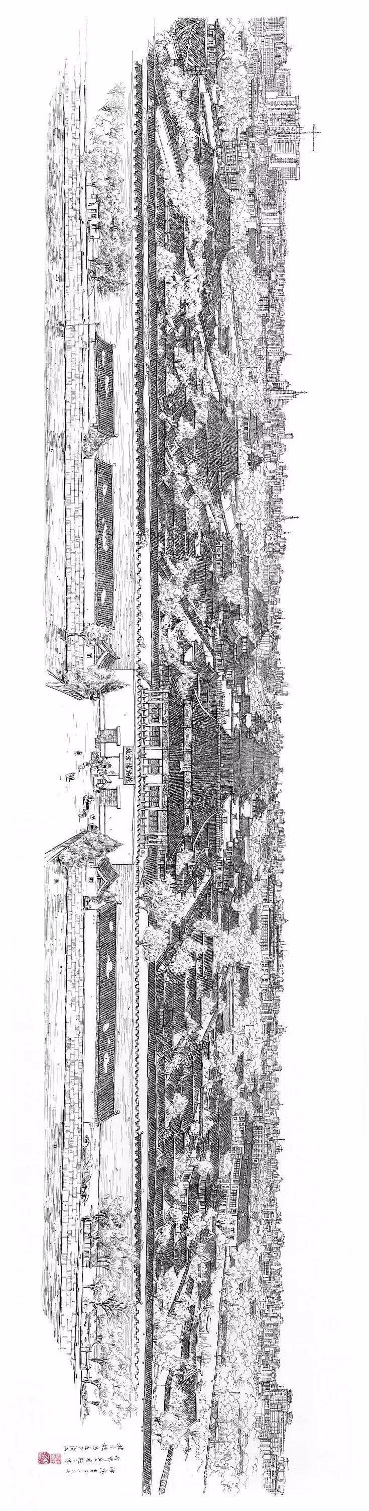 9m故宫全景图,粉丝