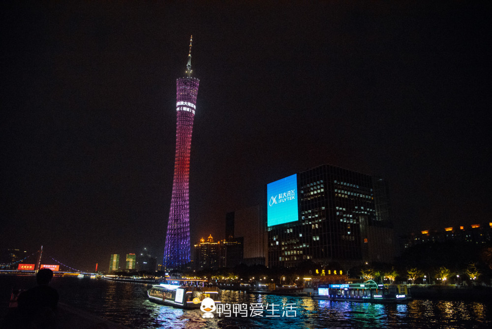 珠江,广州塔,旅游,珠江夜游