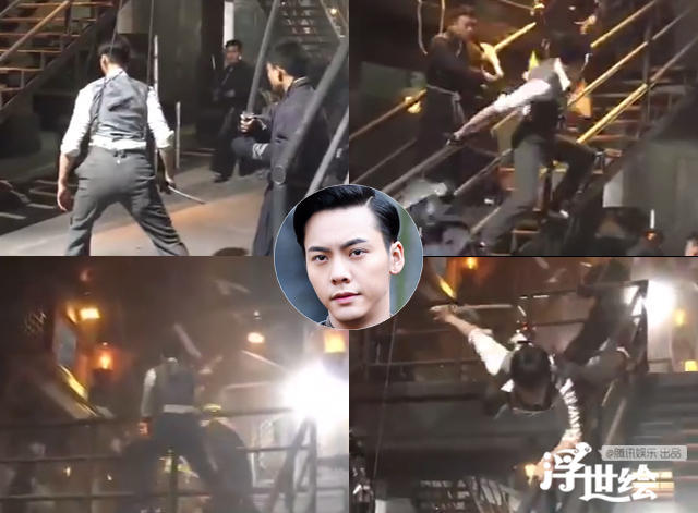 刘诗诗打戏似女侠 晓明吊完威亚要人扶