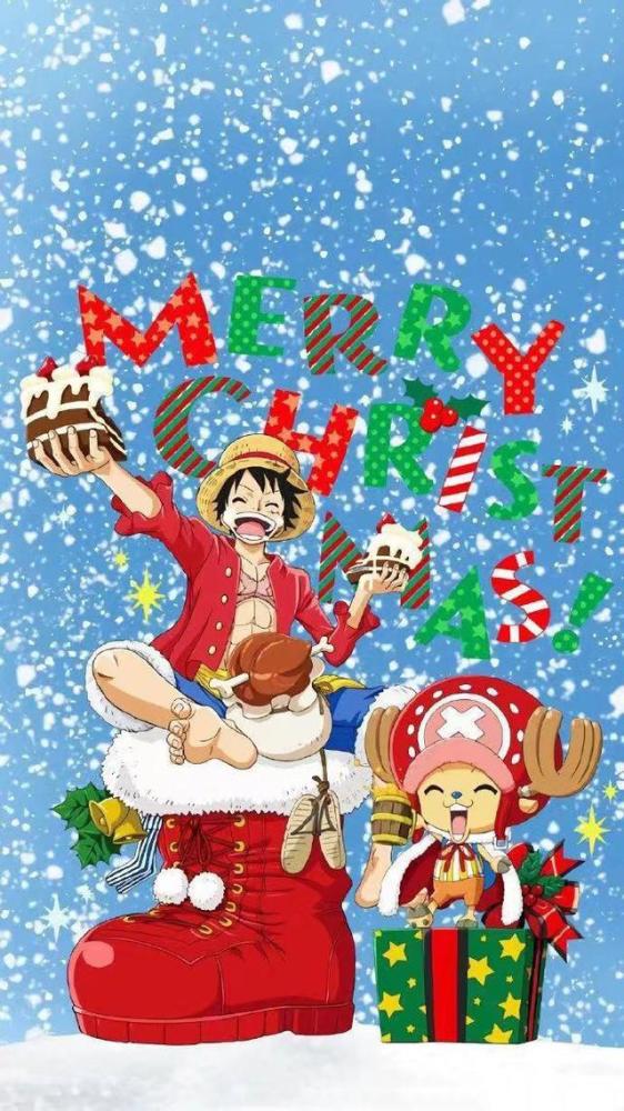 海贼王圣诞壁纸:乔巴生日与圣诞一同到来,是拉车还是过生日呢?