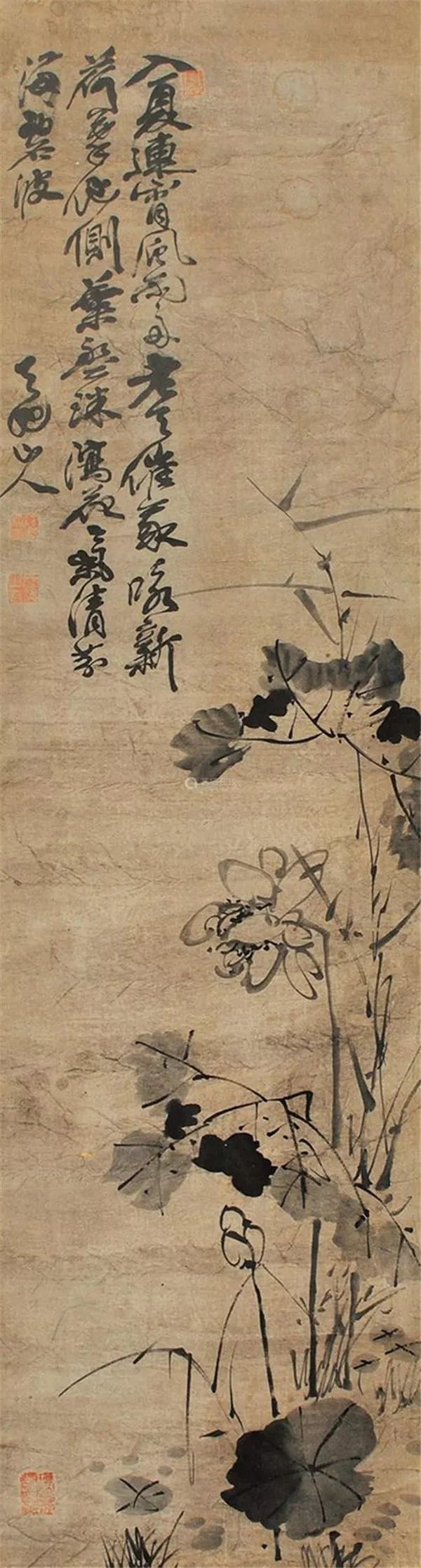 徐渭题画半生落魄已成翁