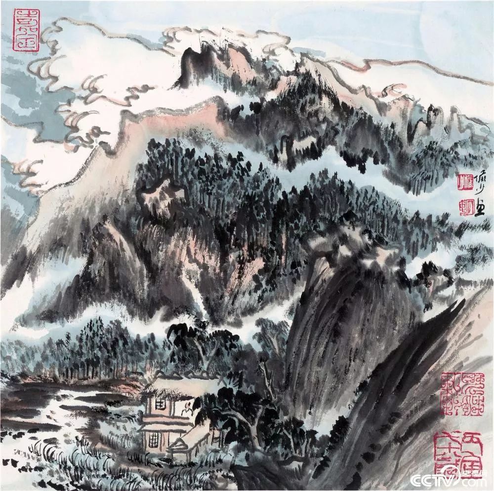 陆俨少,画家,笔法