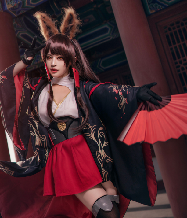 碧蓝航线赤城cosplay,可爱迷人的小姐姐