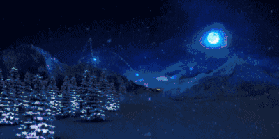 雪花,麋鹿,圣诞老人 堆满礼物的圣诞树 在寒冷的季节 平安夜的来到