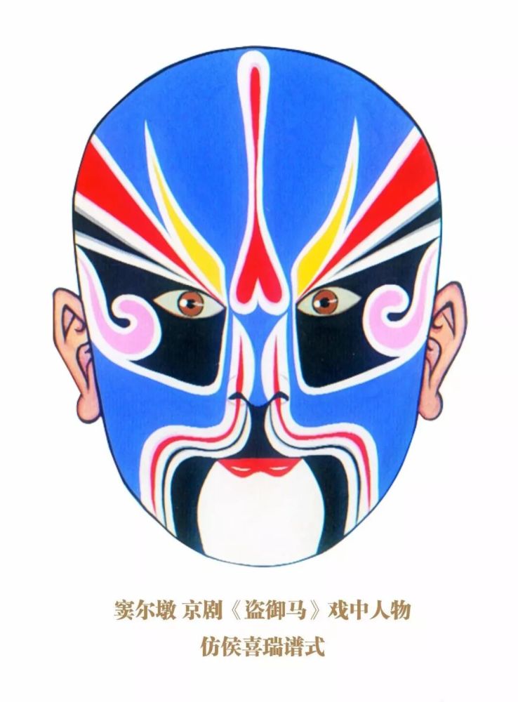 京剧流派脸谱之窦尔墩