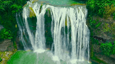 壁纸 风景 旅游 瀑布 山水 桌面 400_224 gif 动态图 动图