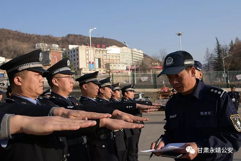 省公安厅全警实战大练兵送教督导检查组深入永靖县督导检查实战练兵