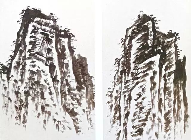 传统山石技法-八种皴法与作画步骤