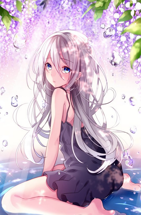 二次元女生动漫壁纸,天生丽质,温柔典雅美少女