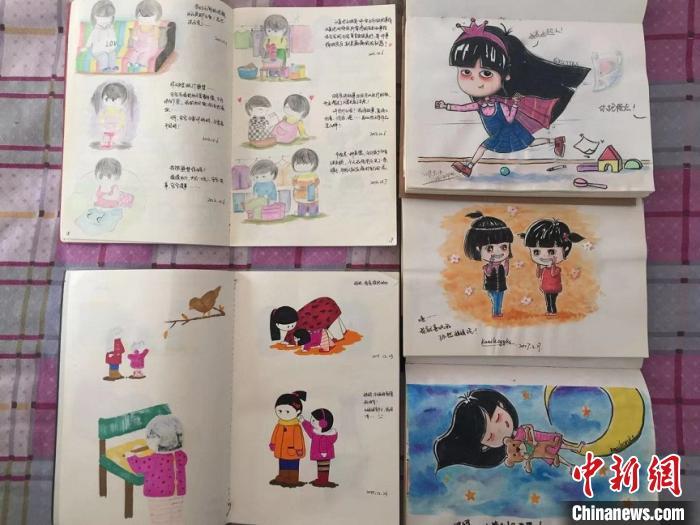 播下爱的种子 暖心妈妈绘500余幅漫画记录6岁女儿成长