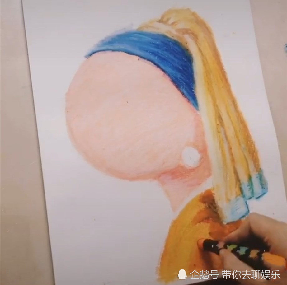 美术生画"q版世界名画",开始:这是手残党吧?成品:戴珍珠耳环的胖妞?