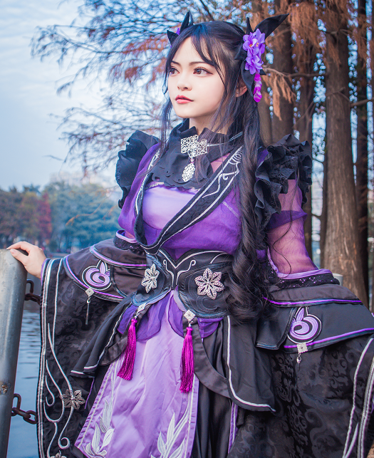 cosplay《剑网三》游戏人物万花,气质优雅迷人的古风小姐姐