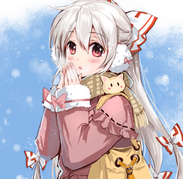 动漫插画壁纸精选 人气少女藤原妹红 让你的桌面不再单调 看点快报