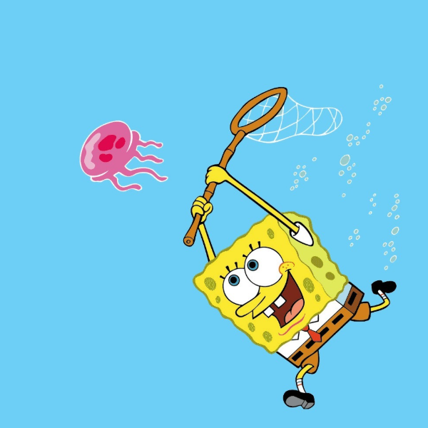 活灵活现的海绵宝宝动漫壁纸,可爱俏皮