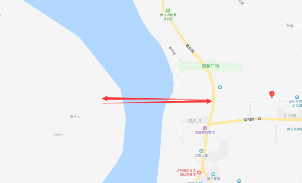 沿疏港路延伸段,向西依次跨越滨江路和长江,至江阳区白塔村接现有道路