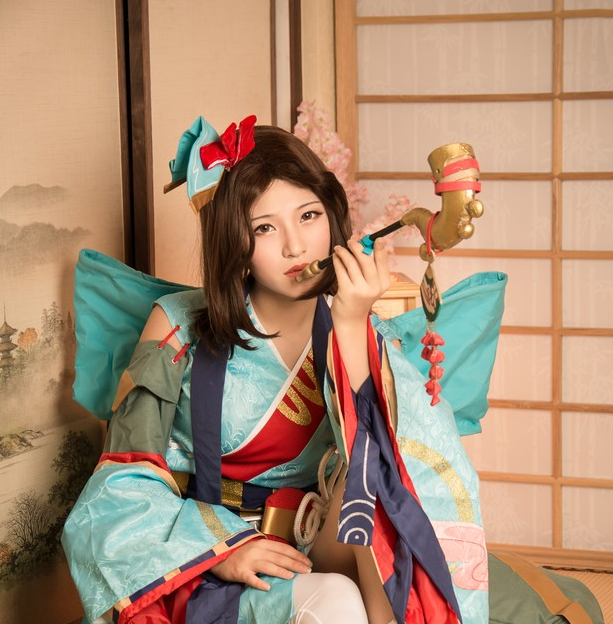 阴阳师烟烟罗cosplay,身材高挑气质绝佳