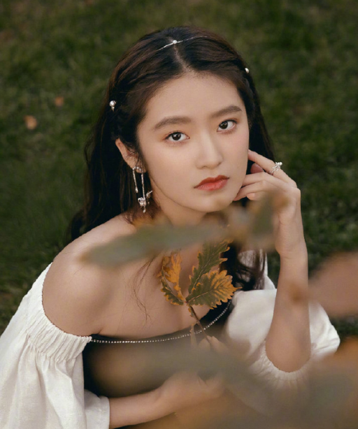 柴蔚时尚唯美写真,穿露肩礼服,尽显优雅端庄气质