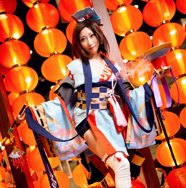 阴阳师烟烟罗cosplay,端庄优雅美艳绝伦