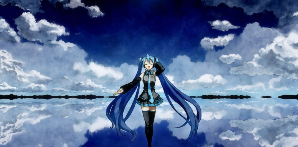 动漫人物初音未来壁纸,清雅脱俗气质出众