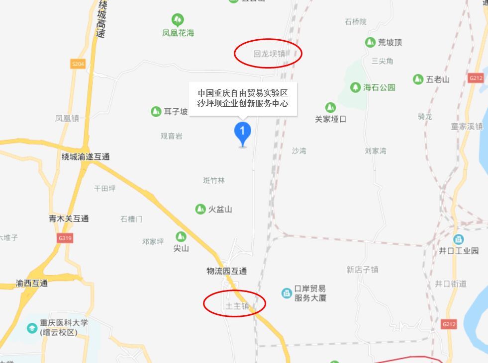 沙坪坝区,九龙坡区,高新区,重庆高新区,金凤镇