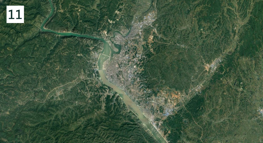 湖北各大城市卫星地图,猜中8个您就是湖北佬,有1个一眼就能看出