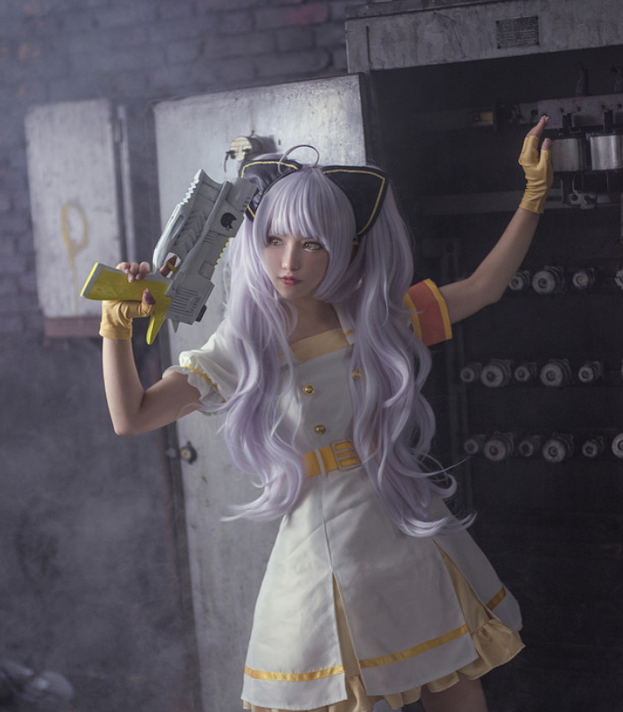 枪娘沙莎cosplay,高颜值的小姐姐,精致五官百看不厌
