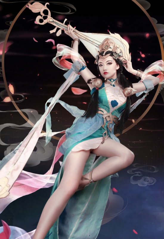王者荣耀杨玉环cosplay,温柔优雅的小姐姐,气质甜美