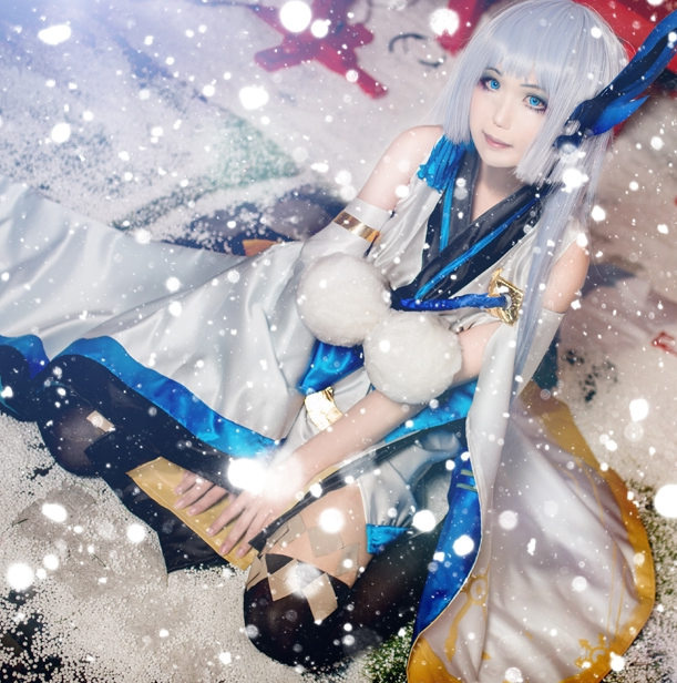 阴阳师雪女cosplay,姿色天然气质绝佳